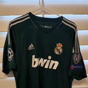 Real Madrid 2012 green champions league Ronaldo jersey rare